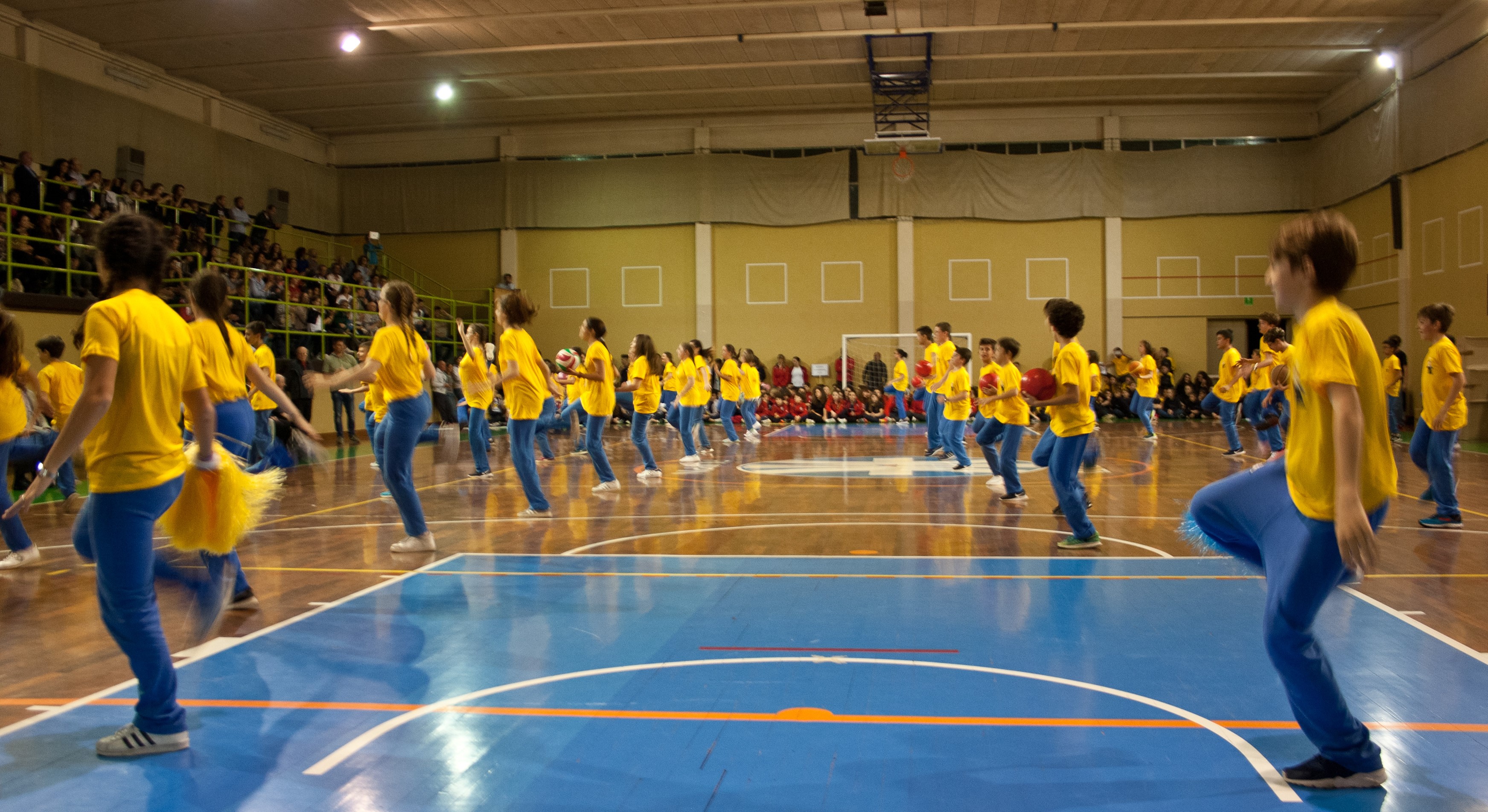 Palestra del Collegio durante una manifestazione sportiva degli studenti